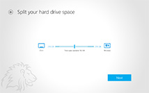 Lion-Tech Installer - Split your hard drive space